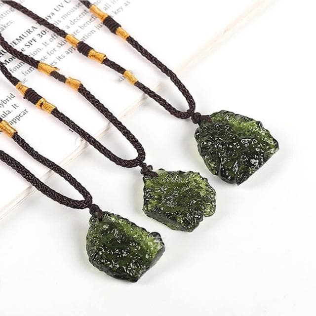 【KT DADA】隕石玻璃項鍊 琉璃項鍊 原石項鍊 項鍊 配飾 隨形石項鍊 情侶項鍊 吊墜項鍊  長輩禮物