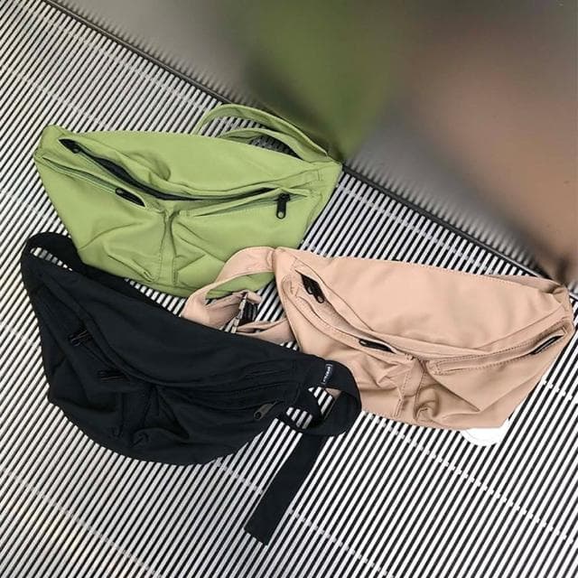 【MoonDy】包包 斜背包 水餃包 hobo包 大容量單肩包 工裝包 尼龍包包 休閒包包 女包 軍綠色包包 黑色包包 生日禮物