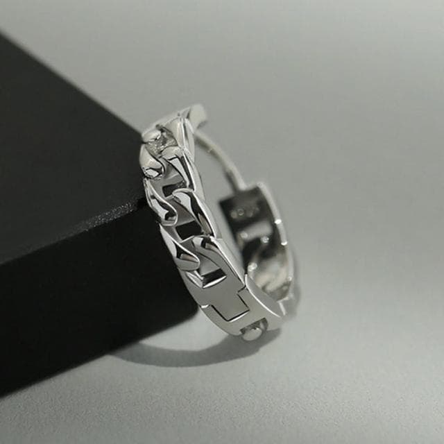 【MoonDy】925 純銀耳環 耳飾 韓國飾品 耳環 純銀飾品 正韓耳環 鏈條耳環 ins風 個性耳環 簡約耳環 情人節禮物