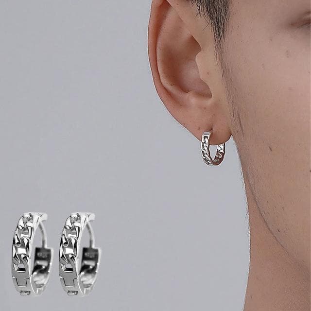 【MoonDy】925 純銀耳環 耳飾 韓國飾品 耳環 純銀飾品 正韓耳環 鏈條耳環 ins風 個性耳環 簡約耳環 情人節禮物