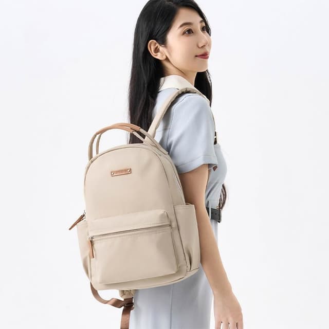 【MoonDy】後背包 生日禮物 防水背包 小背包 包包 後背包 小包包 韓包包 奶茶色包包 雙肩包 通勤背包 學生書包 大容量