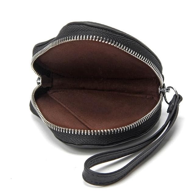 【KT DADA】愛心包包 真皮零錢包 錢包 零錢包 小包包 手拎包 可愛手提包 手拎愛心包 口紅包 無線耳機收納包 小錢包 禮物