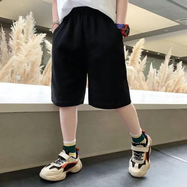 【Arbea】童夏季短褲新款童裝中褲男孩五分褲韓版潮流純色休閒褲子 C844