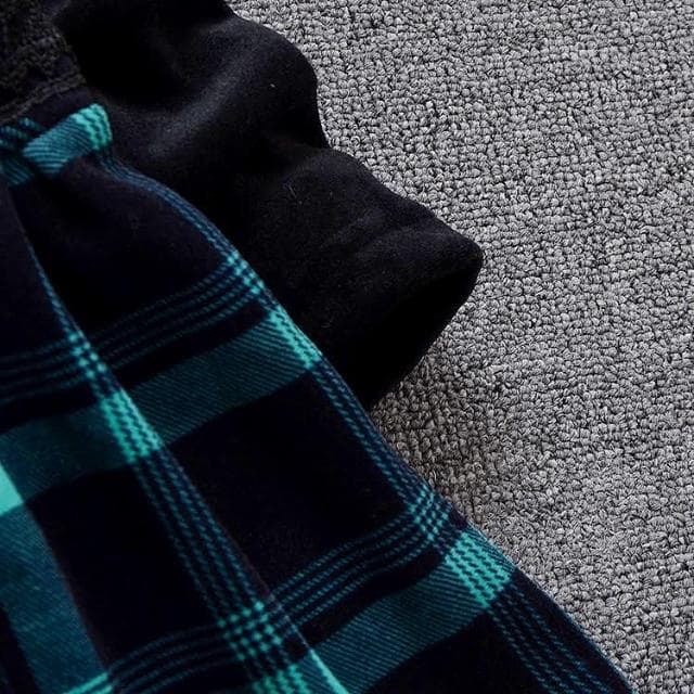 【Arbea】女童加絨加厚連衣裙童裝冬季新款兒童韓版高領保暖格子裙子 C454