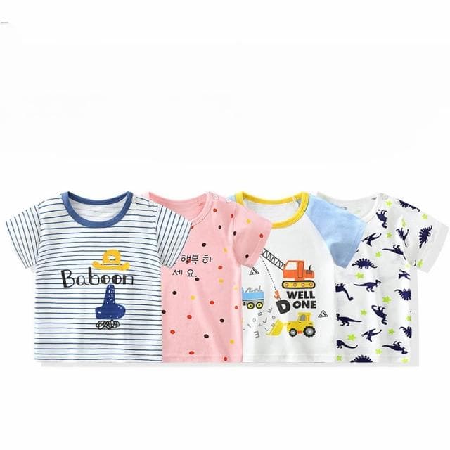 【Arbea】兒童夏季薄款卡通短T兒童打底上衣男童女童童裝短袖導 C159