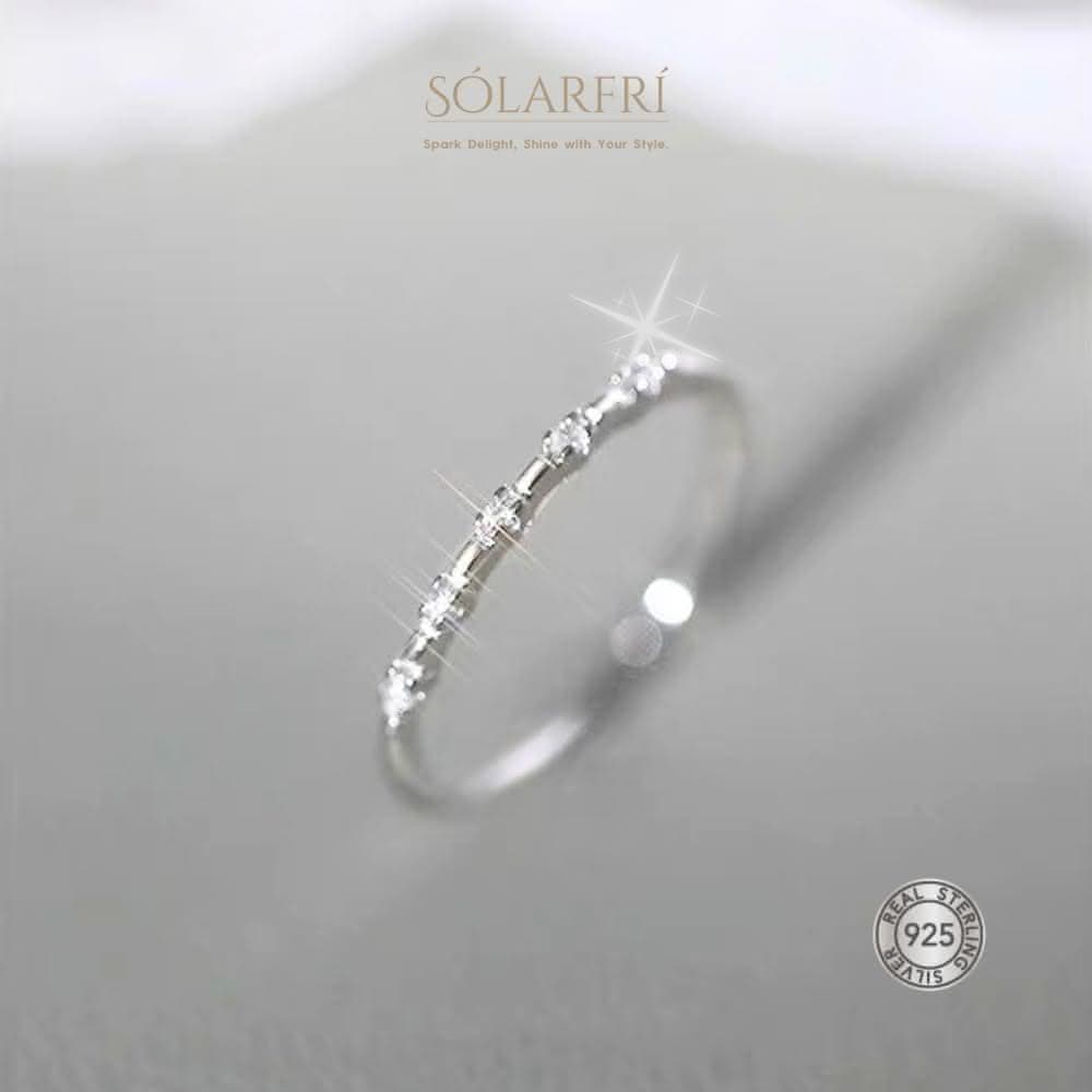 【SOLARFRi】輕奢閃耀戒指｜可調整戒圍大小 附品牌禮盒包裝 閨蜜生日情人節女友老婆母親聖誕禮物