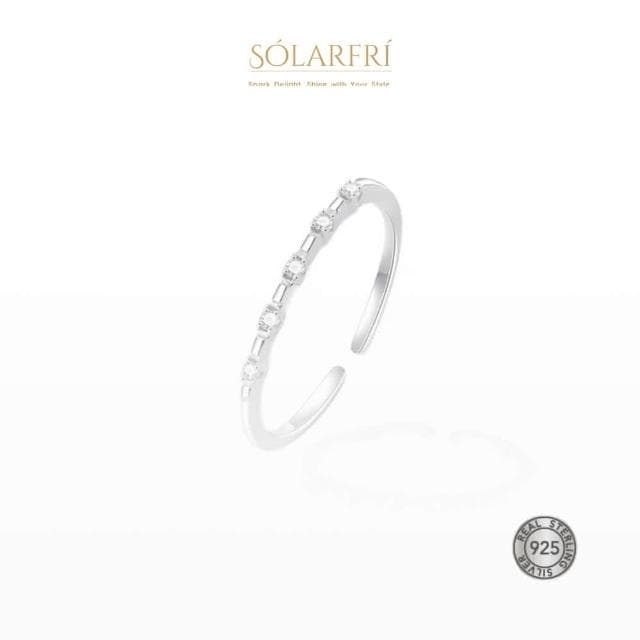 【SOLARFRi】輕奢閃耀戒指｜可調整戒圍大小 附品牌禮盒包裝 閨蜜生日情人節女友老婆母親聖誕禮物