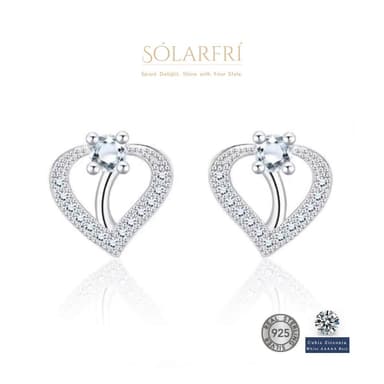 【SOLARFRi】銀針耳環｜優選親膚材質配戴舒適 附品牌禮盒包裝 閨蜜生日情人節女友母親老婆聖誕禮物