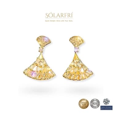 【SOLARFRi】銀針耳環｜優選親膚材質配戴舒適 附品牌禮盒包裝 閨蜜生日情人節女友母親老婆聖誕禮物