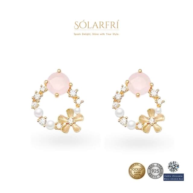 【SOLARFRi】銀針耳環｜優選親膚材質配戴舒適 附品牌禮盒包裝 閨蜜生日情人節女友母親老婆聖誕禮物