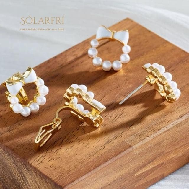 【SOLARFRi】無耳洞耳夾耳環｜佩戴舒適 附品牌禮盒包裝 閨蜜生日情人節女友母親老婆聖誕禮物