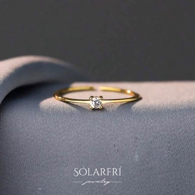 【SOLARFRi】輕奢閃耀戒指｜可調整戒圍大小 附品牌禮盒包裝 閨蜜生日情人節女友老婆母親聖誕禮物