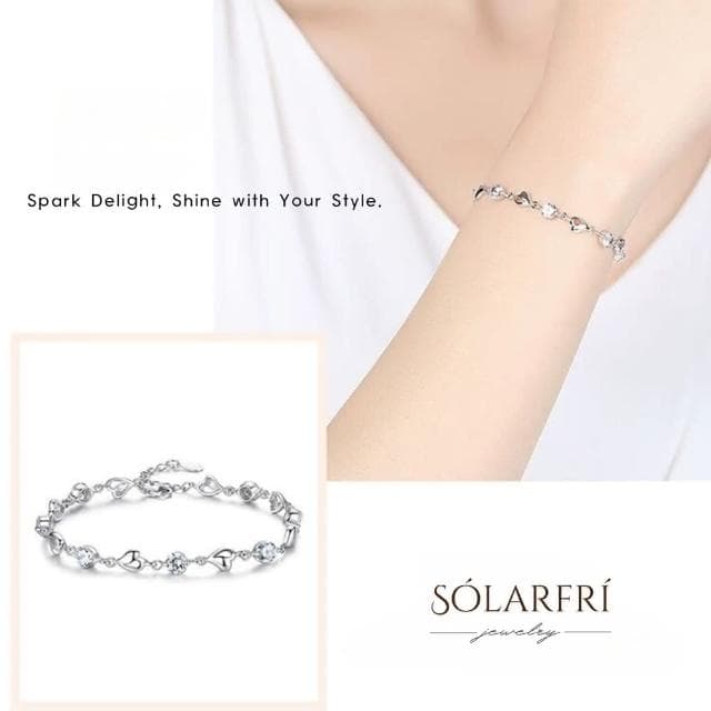 【SOLARFRi】輕奢晶耀手鏈｜可調整項鏈大小 附 附品牌禮盒包裝  閨蜜生日情人節女友母親老婆聖誕禮物
