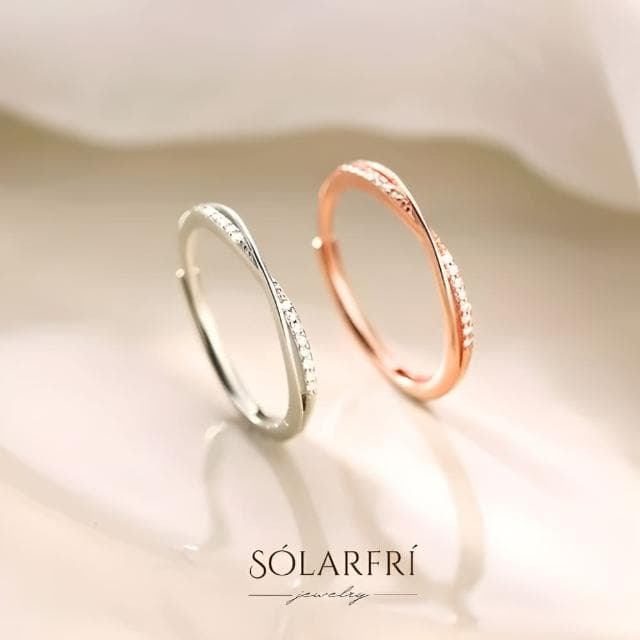 【SOLARFRi】輕奢閃耀戒指｜可調整戒圍大小 附品牌禮盒包裝 閨蜜生日情人節女友老婆母親聖誕禮物