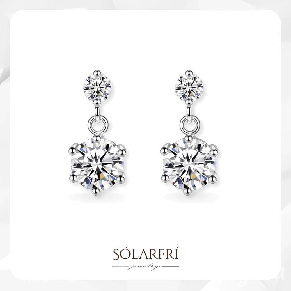 【SOLARFRi】銀針耳環｜優選親膚材質配戴舒適 附品牌禮盒包裝 閨蜜生日情人節女友母親老婆聖誕禮物