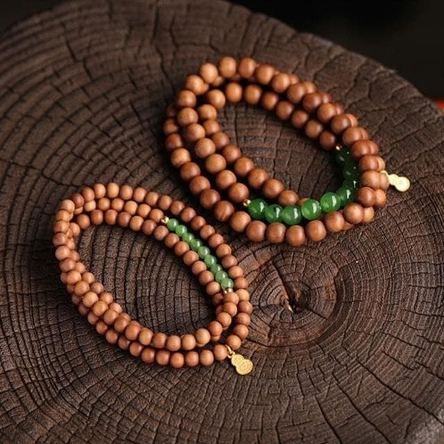 【LEEHER】老山檀香手珠 手鍊 玉手鍊 老山檀香開運手鍊 細手鍊 長輩禮物 多圈手串 平安手鍊 和田玉手串