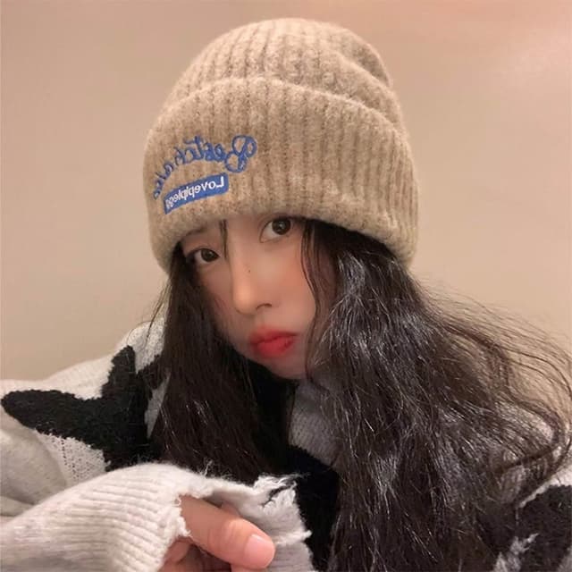 【LEEHER】包頭帽/顯臉小帽子/防寒帽/保暖帽/毛帽/冷帽/針織帽/毛線帽/美式復古/鹽系穿搭/顯臉小帽子/情侶款/生日禮物/