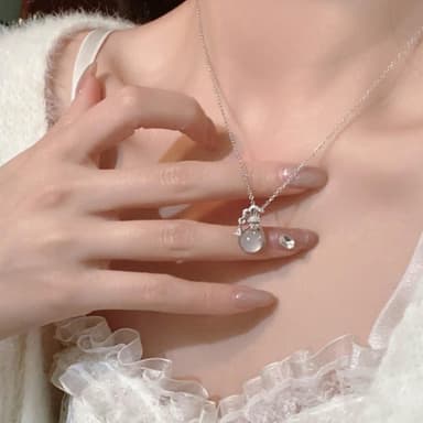 【LEEHER】女生/項鍊/鎖骨鏈/飾品/銀飾/S925純銀/項鍊女/純銀項鍊/女生項鍊/閨蜜項鍊/輕奢/流行/小眾設計感/生日禮物