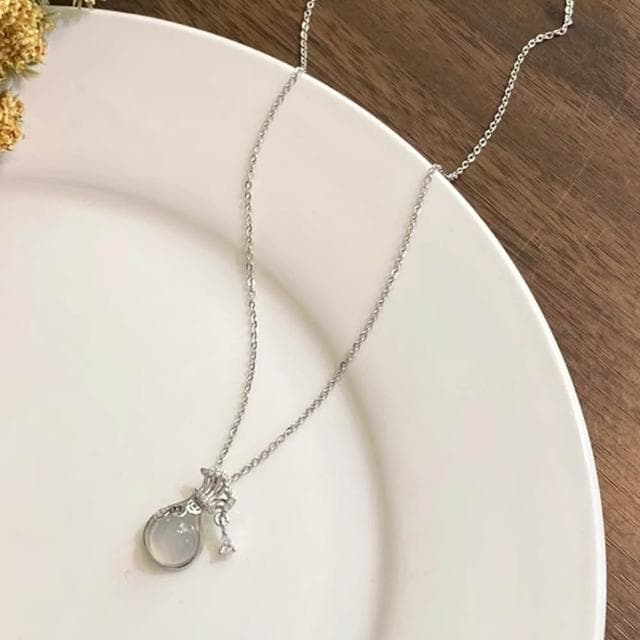 【LEEHER】女生/項鍊/鎖骨鏈/飾品/銀飾/S925純銀/項鍊女/純銀項鍊/女生項鍊/閨蜜項鍊/輕奢/流行/小眾設計感/生日禮物