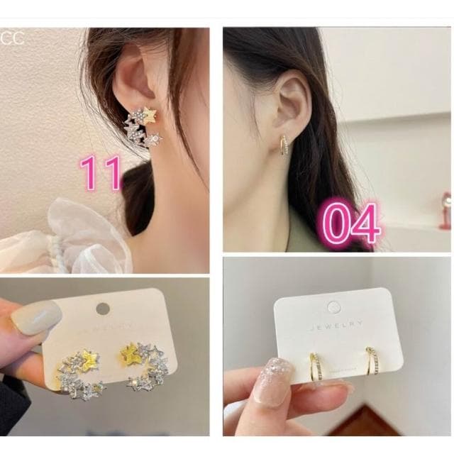 優藝生活百貨 台灣現貨  S925銀針耳環 韓國少女耳環  抗敏耳針 針式耳環