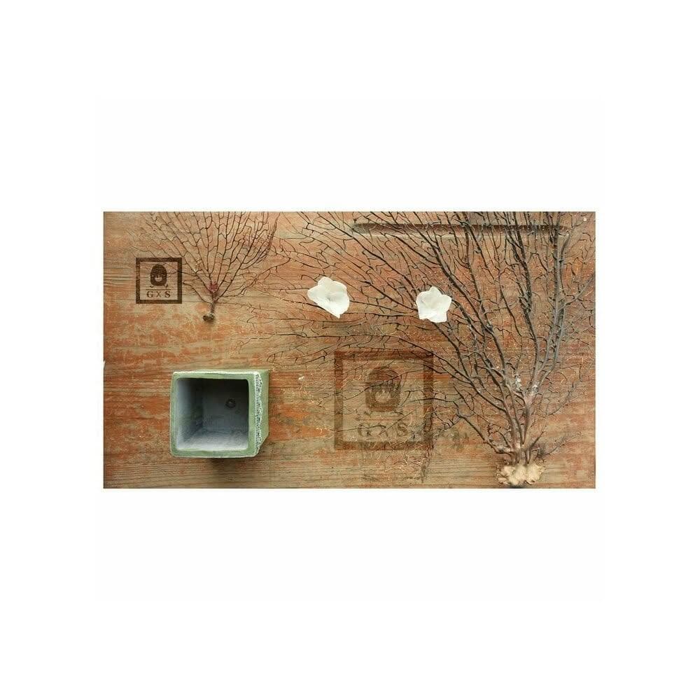質感蕾絲水泥盆 陶瓷 盆栽 花器 多肉植物  辦公室小物 GXS拍照道具(盆栽 花器 多肉植物 療癒 交換禮物)