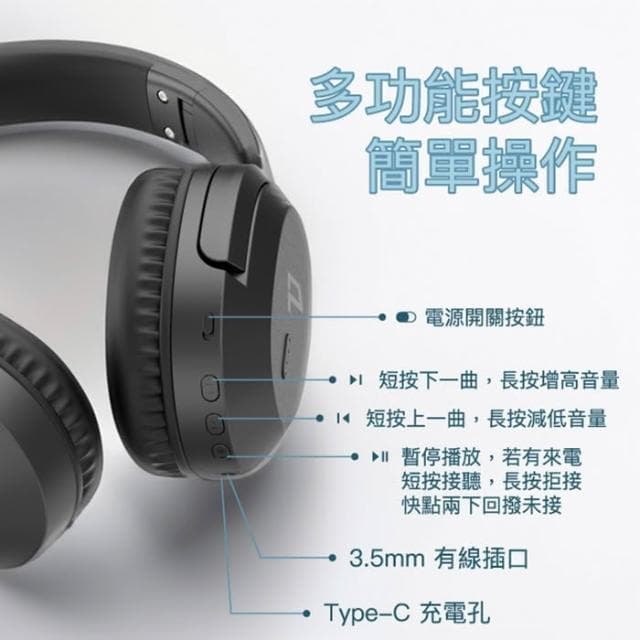 無線頭戴耳機 全罩式藍牙耳機 全罩無線耳機 可折疊藍牙耳機 耳罩式耳機 耳麥 麥克風 折疊無線耳機 交換禮物
