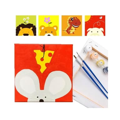 數字油畫 DIY 數字畫 兒童數字油畫 著色 手繪 繪圖 手作 兒童 繪畫 掛畫 交換禮物 紓壓