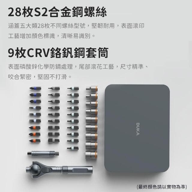 小米有品 棘輪螺絲刀RS2 40合1 多用途 五金工套裝具 螺絲起子 維修 家用 萬向棘輪扳手 螺絲刀