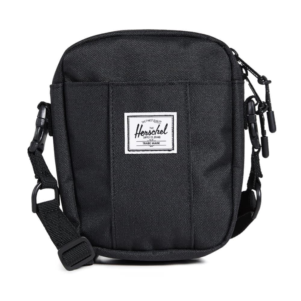 【Herschel】Cruz Crossbody 帆布 防潑水 全黑 黑色 旅行 小型 側包 胸包 斜包 小包 腰包 隨身包(交換禮物)