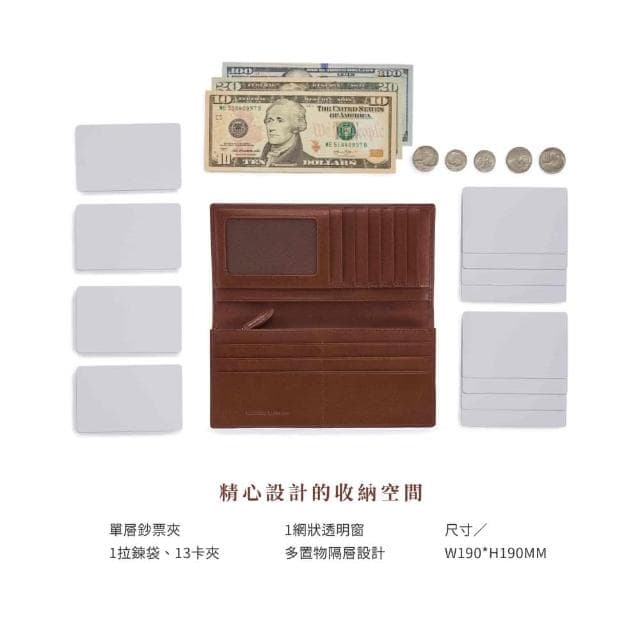 【Crocodile】鱷魚皮件 長夾推薦 送禮推薦 錢包 13卡拉鍊 Naturale系列-0103-11001真皮皮夾 男生長夾