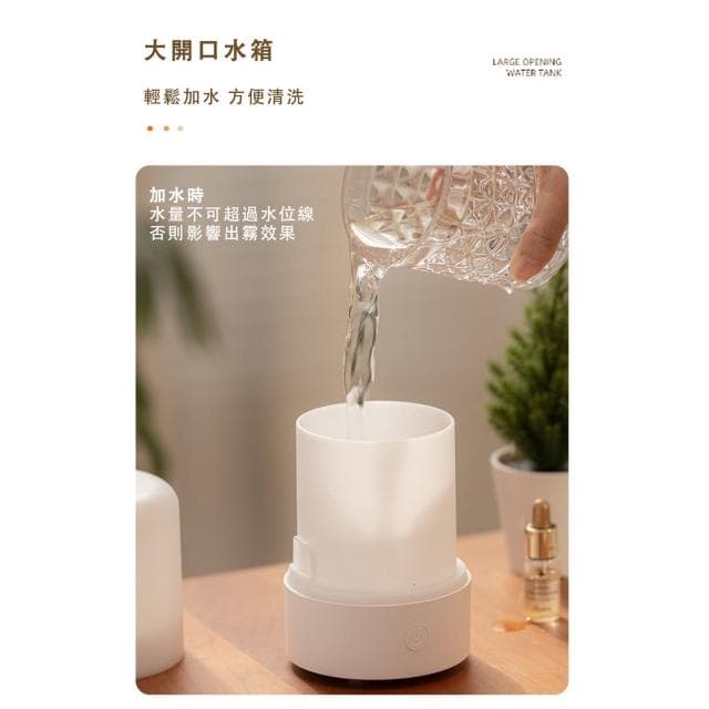 【好拾物】日系無印七彩燈光款 香薰機 超聲波霧化擴香機 迷你空氣加濕器 便攜式精油噴霧器送禮 年節禮 禮盒