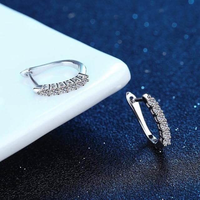 【巴黎精品】現貨+預購 莫桑鑽石耳環925純銀耳環耳針銀飾品-1.2克拉女飾品配件情人節禮物a1co71