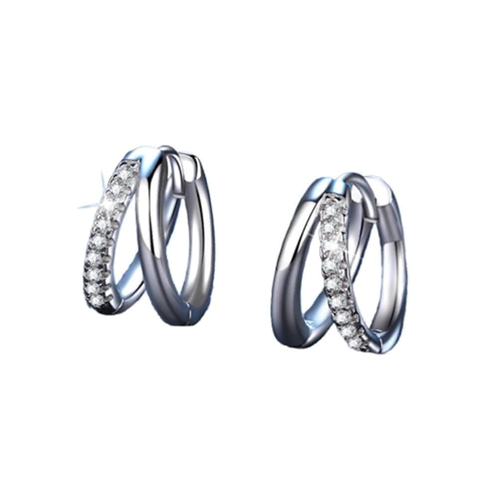 【巴黎精品】現貨+預購 莫桑鑽石耳環925純銀耳環耳針銀飾品-0.15克拉女飾品配件情人節禮物a1co57