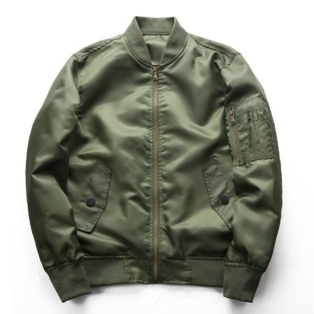 【巴黎精品】父親節禮物 現貨+預購 軍裝外套復古工裝古著-棒球領MA1防風寬鬆男夾克3色a1hg21
