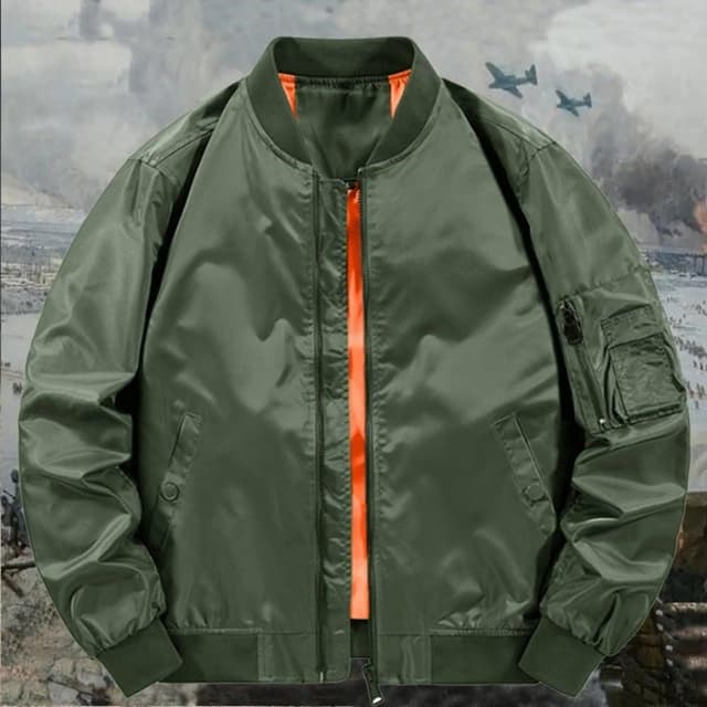 【巴黎精品】父親節禮物 現貨+預購 軍裝外套復古工裝古著-MA1飛行防風簡約男夾克4色a1hg48