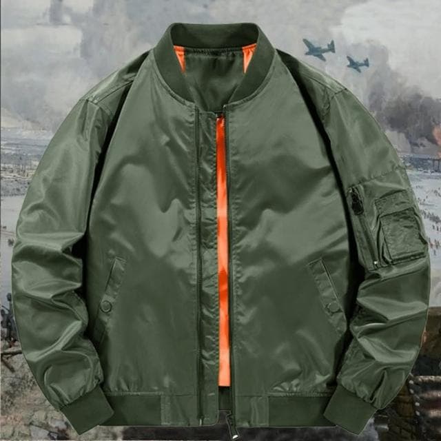【巴黎精品】父親節禮物 現貨+預購 軍裝外套復古工裝古著-MA1飛行防風簡約男夾克4色a1hg48