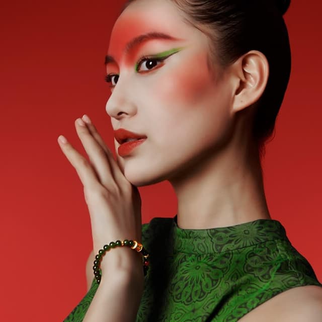 【巴黎精品】情人節禮物 現貨+預購 和闐玉手鍊玉石手串手珠平安擋煞防小人轉運淨化招財開運-6mm南紅翡翠琺瑯彩女飾品a1ha11