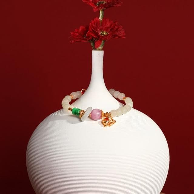 【巴黎精品】情人節禮物 現貨+預購 925純銀手鍊和闐玉手串手珠平安擋煞防小人轉運淨化招財開運-鍍18K金紫鋰輝翡翠大象女飾品a1ha24