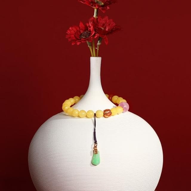 【巴黎精品】情人節禮物 現貨+預購 蜜蠟手鍊玉石手串手珠平安擋煞防小人轉運淨化招財開運-7mm紫鋰輝翡翠琺瑯彩女飾品a1ha48