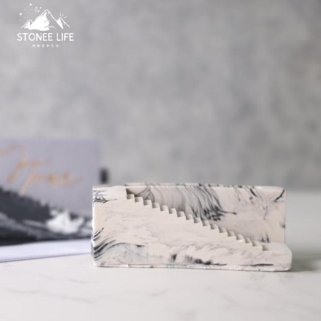 時硐STONE 樓梯名片架(手工 創意名片架 獨特名片架 名片座 禮物 擺飾 裝飾品 質感 療愈小物)