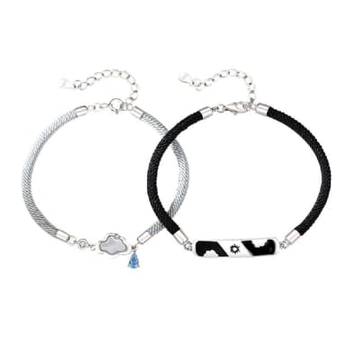 【米蘭精品】現貨+預購 925純銀手鍊情侶對鍊-晴天造型尾扣生日情人節聖誕節交換禮物男女飾品74dv49