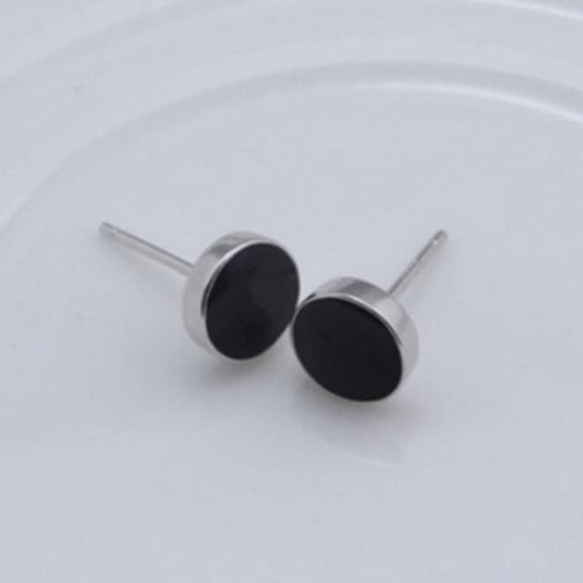 【米蘭精品】現貨+預購 耳環流行銀飾品耳針式耳飾圓形簡約百搭時尚生日情人節聖誕節交換禮物73ag14