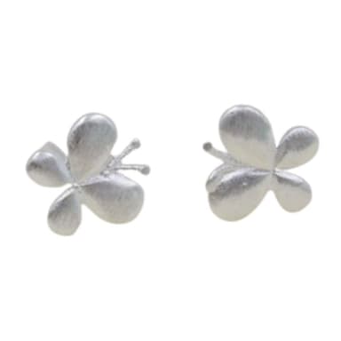 【米蘭精品】現貨+預購 耳環流行銀飾品耳針式耳飾簡約可愛蝴蝶時尚百搭情人節生日禮物首選2色73ag103
