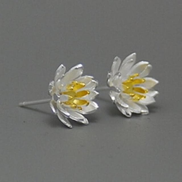 【米蘭精品】現貨+預購 耳環流行銀飾品耳針式耳飾立體蓮花優雅時尚情人節生日禮物首選2色73ag219