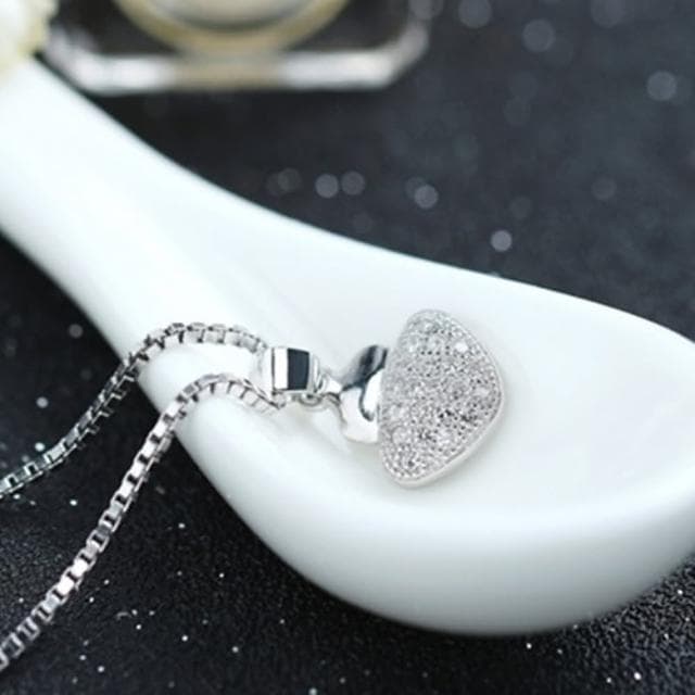 【米蘭精品】現貨+預購 項鍊鑲鑽流行銀飾品高雅可愛百搭母親節情人節生日聖誕節交換禮物73am140