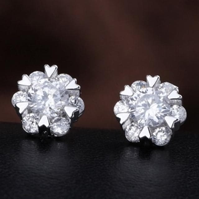 【米蘭精品】現貨+預購 耳環鑲鑽流行銀飾品時尚精美雪花七夕情人節生日聖誕節交換禮物2色73ac89