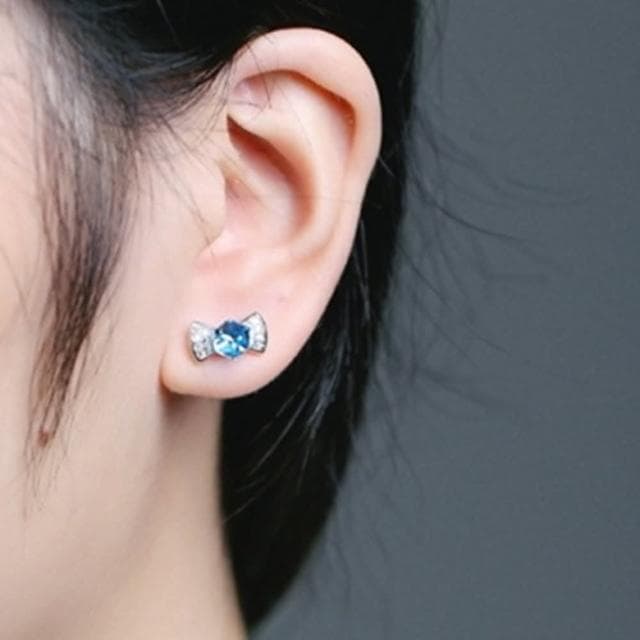 【米蘭精品】現貨+預購 耳環水晶流行銀飾品時尚典雅母親節情人節生日聖誕節交換禮物73al15