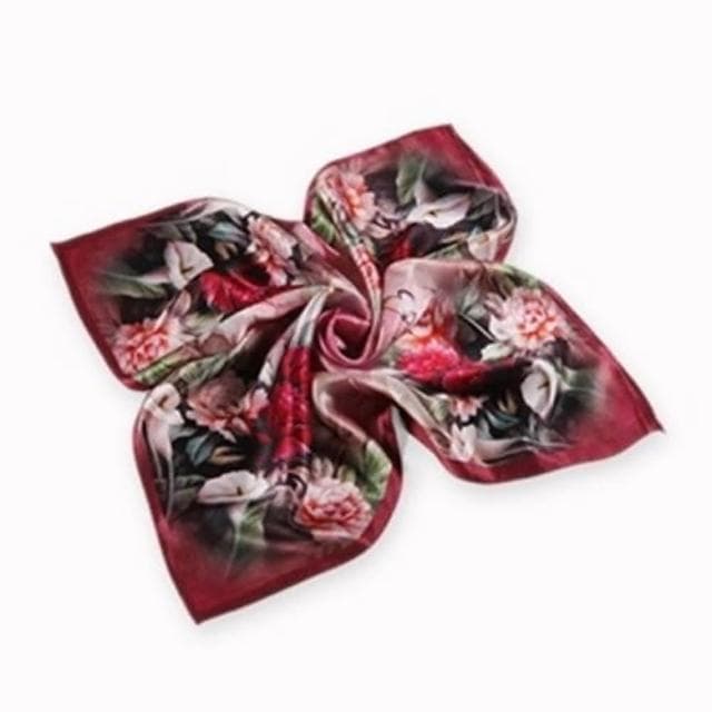 【米蘭精品】現貨+預購 絲質絲巾精美印花時尚絲質披肩情人節生日聖誕節交換禮物12色71s68