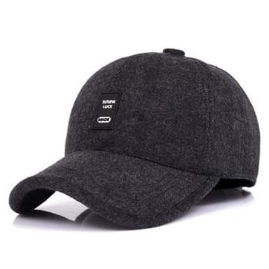 【米蘭精品】現貨+預購 棒球帽保暖毛呢帽秋冬中老年人戶外防寒男護耳帽情人節生日聖誕節交換禮物3色73pi3