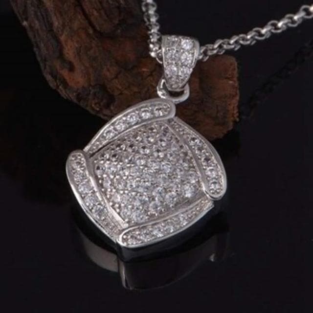 【米蘭精品】現貨+預購 鍍白金項鍊鑲鑽吊墜尊貴奢華流行情人節生日聖誕節交換禮物女飾品73cy19